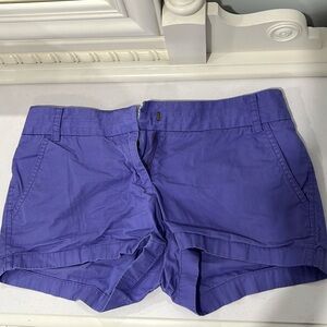 J Crew Purple Cotton Chino Shorts Size 4- like new from smoke free home!